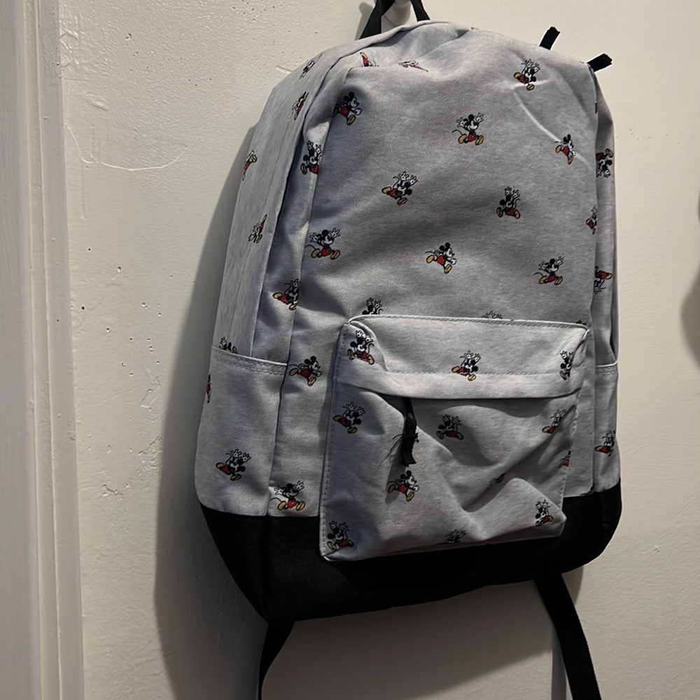 Disney Mickey Mouse Allover Print Backpack NWOT - Picture 6 of 10